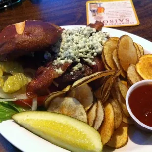 Blue Burger! Sooooo good and soooo yum!