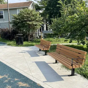Benches upon which to sit