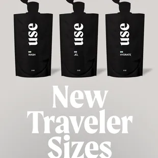 We now have Traveler Sizes