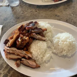 teriyaki chicken and spicy Chicken Katsu