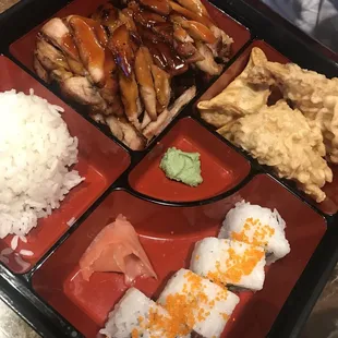 Bento box teriyaki chicken