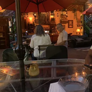 Outdoor area. It's huge and magical and this picture definitely doesn't do it justice.