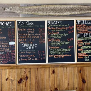 Menu board
