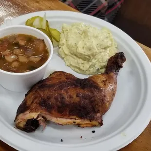 1/4 lb chicken plate $6.99 Dark Meat