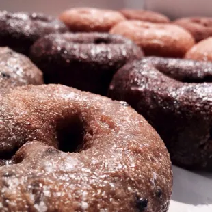 Blueberry, Chocolate, Honey Dipped (yumm!!), and Cinnamon Sugar $8.75/dozen
