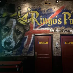 the entrance to the pub