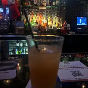 a glass of orange juice