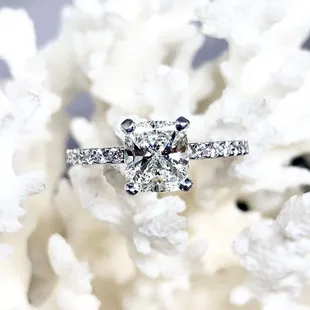 Cushion Cut Diamond Ring