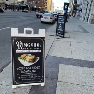 On Broad at the end of the alley.