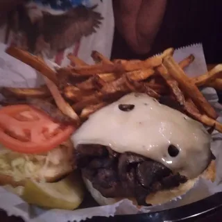 Brown Bomber Portobello Burger