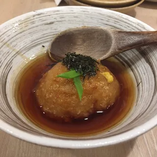 Savory Lotus Manjyu in Ankake Sauce