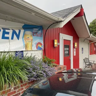 a sign for a restaurant