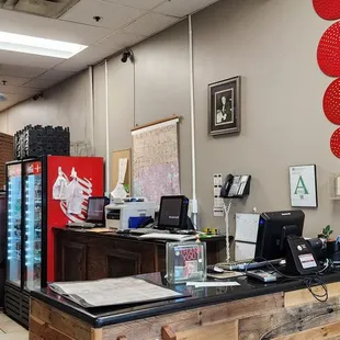 the inside of the restaurant
