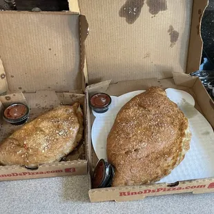 Calzone- Small $12 and Large $18