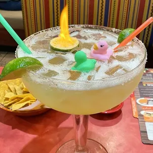 56oz House Lime Monster Margarita |Instagram @restaurant_aholic