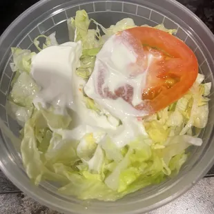 Not even a dollop of sour cream