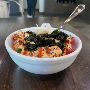 Medium Spicy Poke Bowl! - Yum!