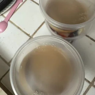 The açaí bowls for dinner tonight.....revealed! ....