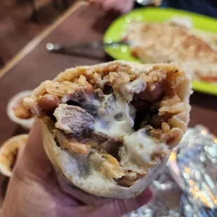 Creamy burrito bite