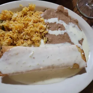 Chimichanga was too salty