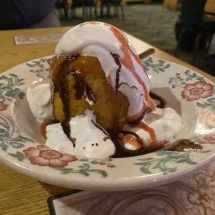 Fried Ice Cream- side view