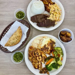 Beef Empanada, Picanha &amp; Grilled Chicken Breast