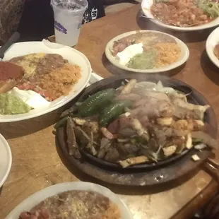 Enchiladas, chiles rellenos, parillada combination (shrimp, chicken, beef) EVERYTHING was delicious. Taquisa Rio Bravo