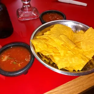 This salsa was surprisingly good. Right amount of spice and freshly made.