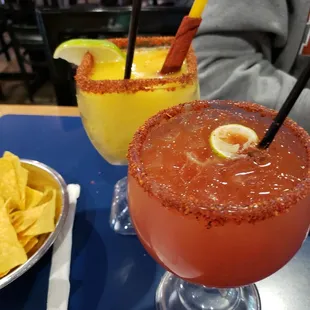 Mango Margarita &amp; Michelada w/Modelo. It was ok. Some of the items are overpriced.