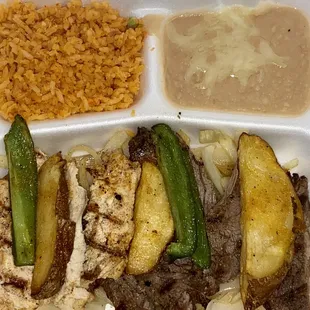 Beef and Chicken Combo Fajita