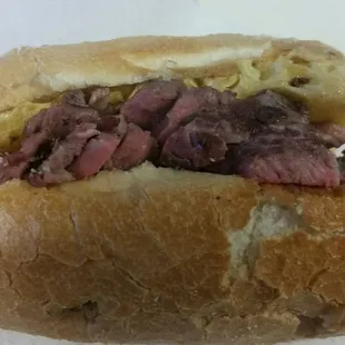 That&apos;s one half of the sandwich...Brazilian steak with pineapple