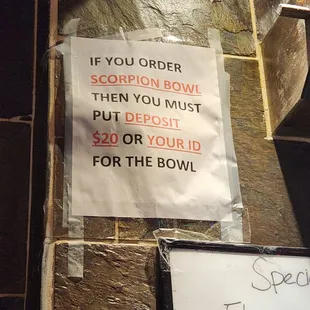 A deposit for a drink? Wtf?