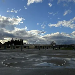 The black top where we have PE and where younger students have recess.