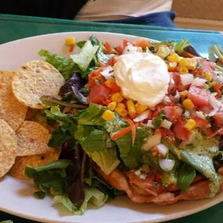 Chicken Fajita Tostada