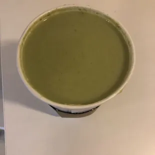 Matcha with coconut milk