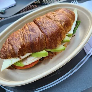 Avocado Turkey and Cbeese Croissant