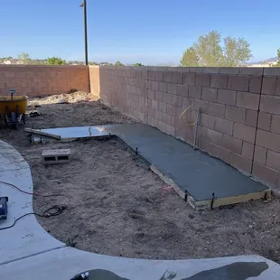 Concrete foundation
