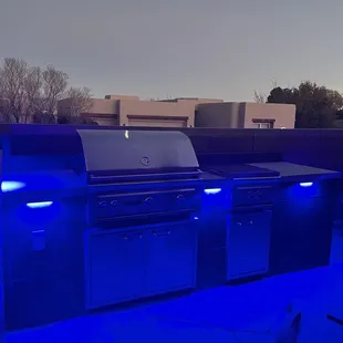 Finished product at night