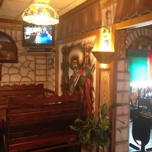 the interior of a restaurant