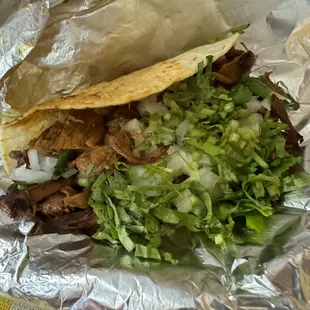 Lamb birria taco