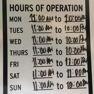 Rio grande hours of operation