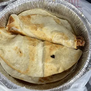 Grilled chicken and grilled quesadilla