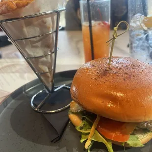 Garlic Mushroom Burger