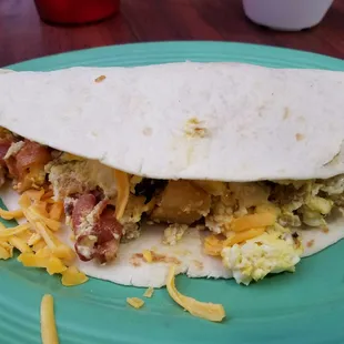 The Supreme breakfast taco.  Cheap and big