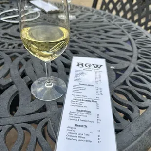 Glass of Malvasia Bianca