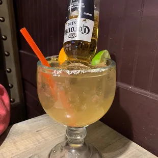 a margarita in a glass