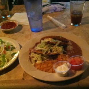 Taco platter!! Yummy choice, as well!! :)