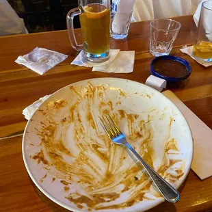 An empty fricking plate because that burrito was DELICIOUS!