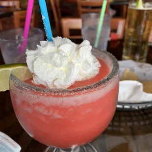 Strawberry frozen margarita