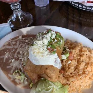 Shredded Beef Chimichunga